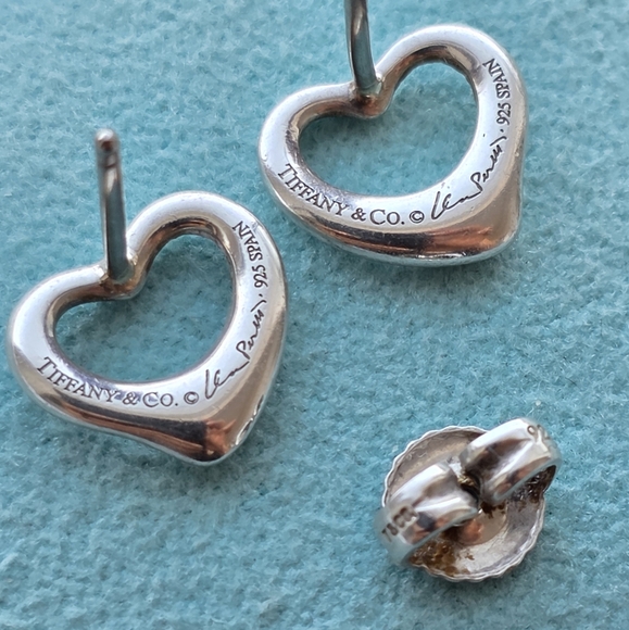 Peretti open heart stud earrings - Picture 7 of 7